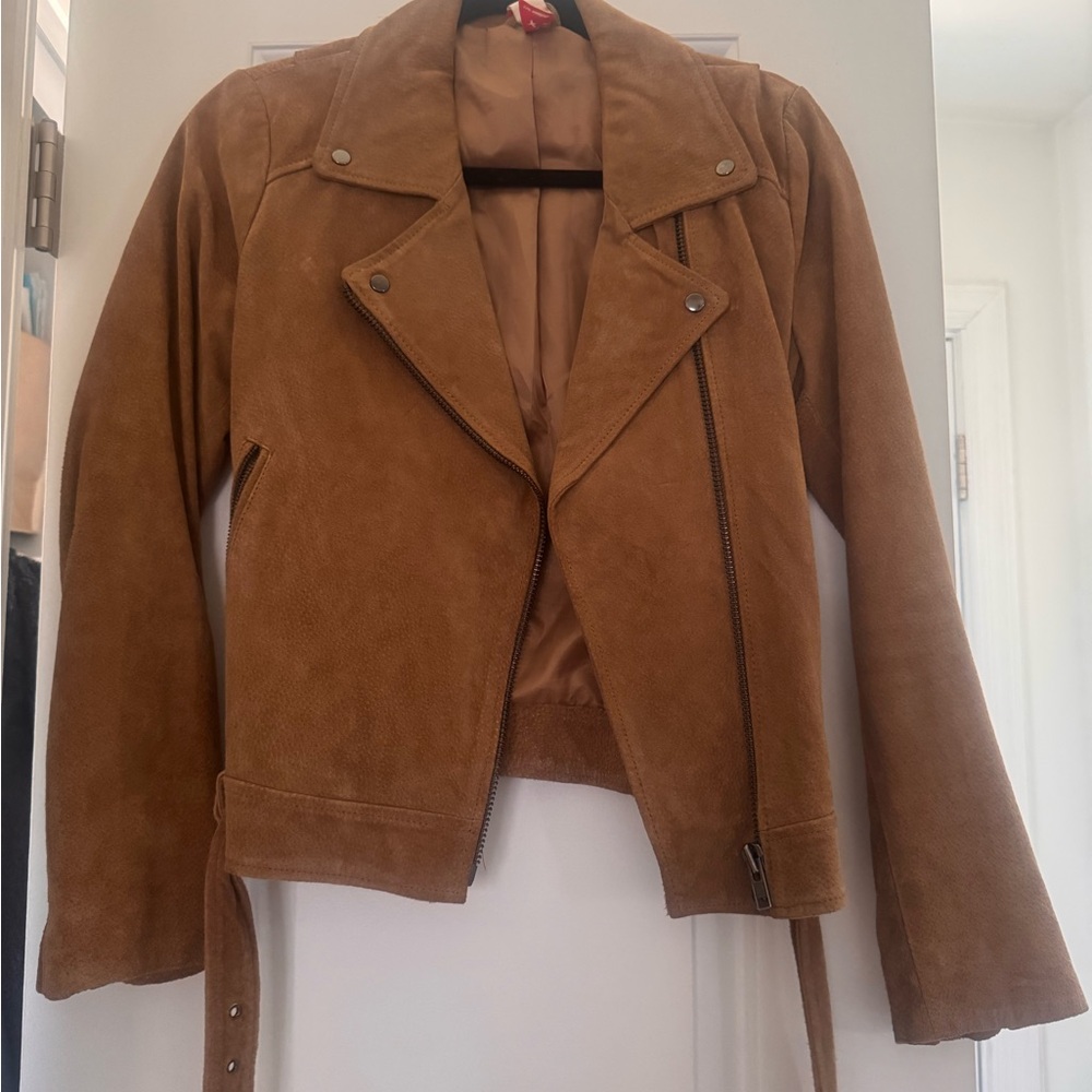 Women's Tan Suede Jacket